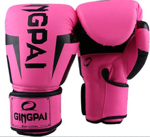 Load image into Gallery viewer, 6,10,12 OZ Adult Kids Boxing Gloves PU Leather Boxe De Luva Mitts Gloves Fight gloves man boxing Training Glove For Men Women