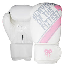 Load image into Gallery viewer, SOTF mma Adults Venomous snake white Black fierce fighting boxing gloves Tiger Muay Thai mma gloves fight boxe thai sanda glove