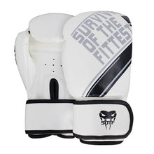 Load image into Gallery viewer, SOTF mma Adults Venomous snake white Black fierce fighting boxing gloves Tiger Muay Thai mma gloves fight boxe thai sanda glove