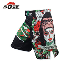Load image into Gallery viewer, SOTF MMA boxing sports fitness personality breathable loose large size shorts Thai fist pants running fights cheap mma shorts